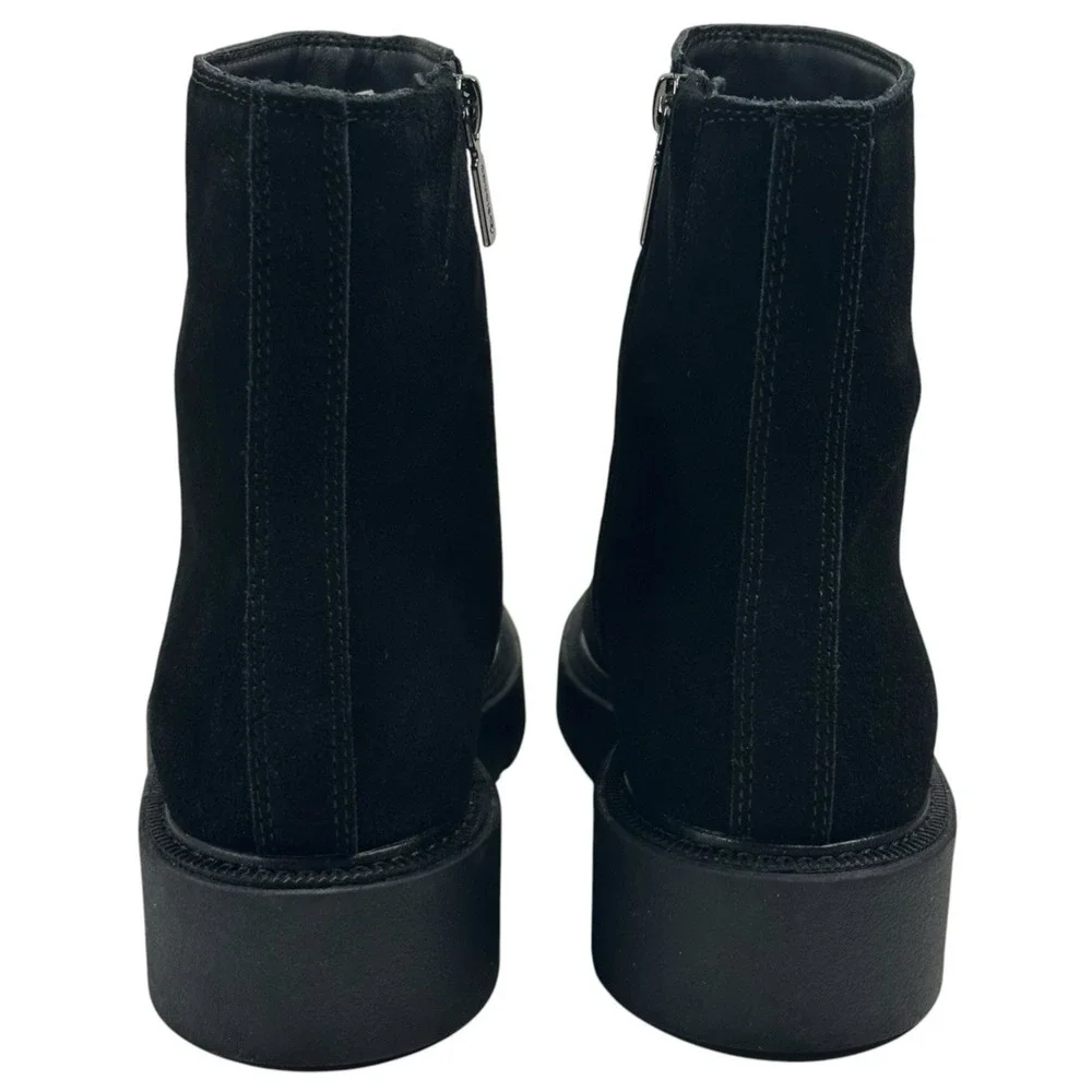 Blondo Moona Waterproof Black Suede Ankle Boots Womens Size 8.5M New $170